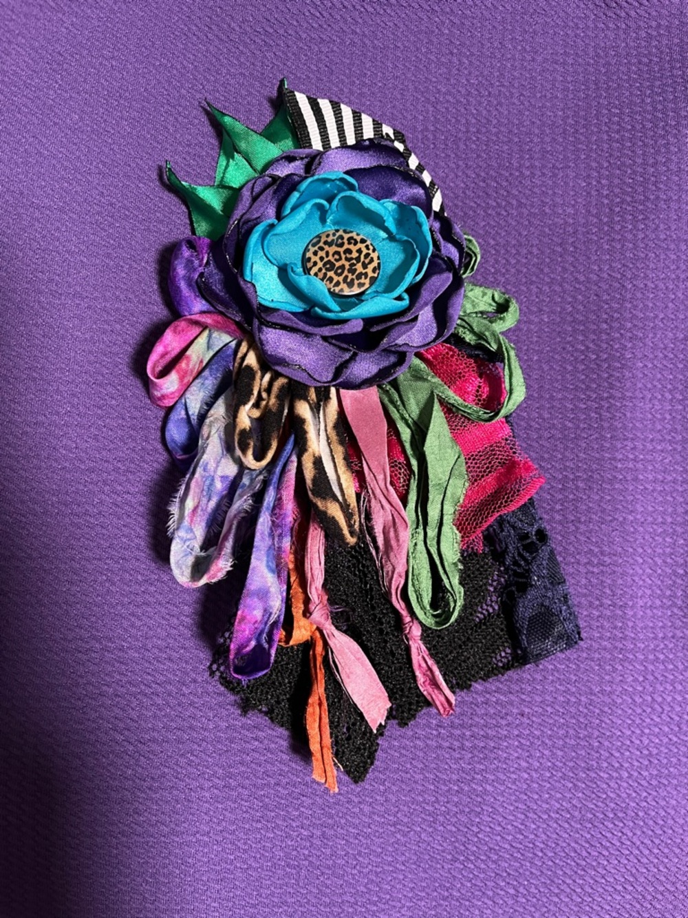 Scrappy Flower Pin